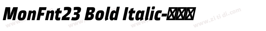 MonFnt23 Bold Italic字体转换 MonFnt23 Bold Italic字体转换